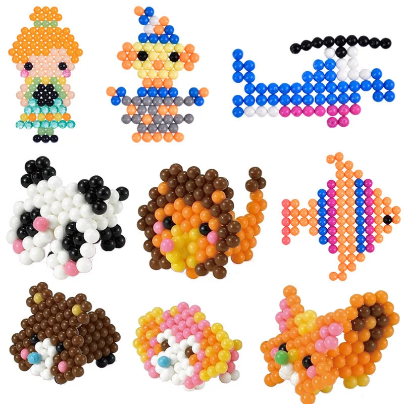 Детская Доска Perler водяные бусины формы для животных аксессуары волшебные