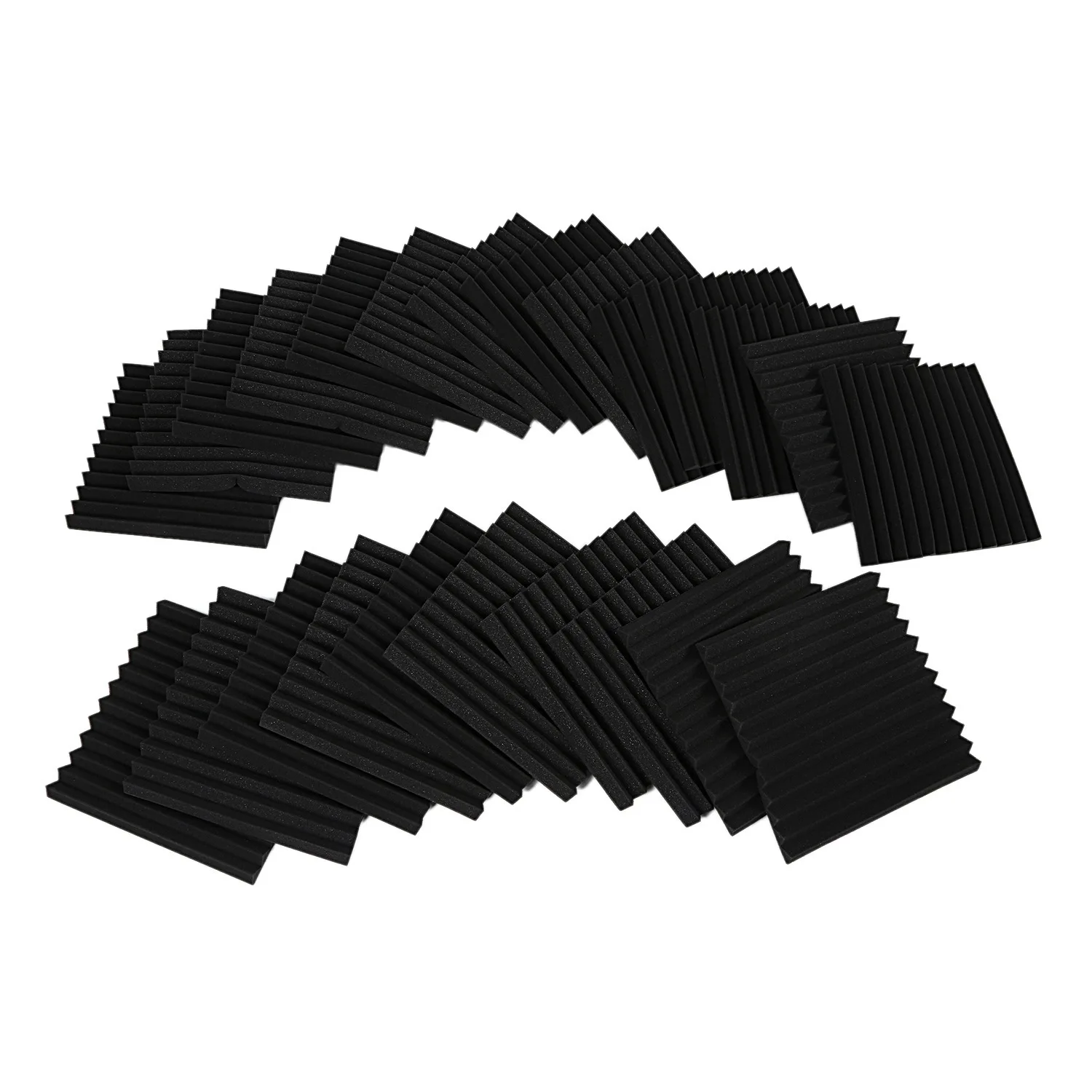 

Hot AD-24 Pack Acoustic Panels Studio Foam Wedges 1 inch X 12 inch X 12 inch