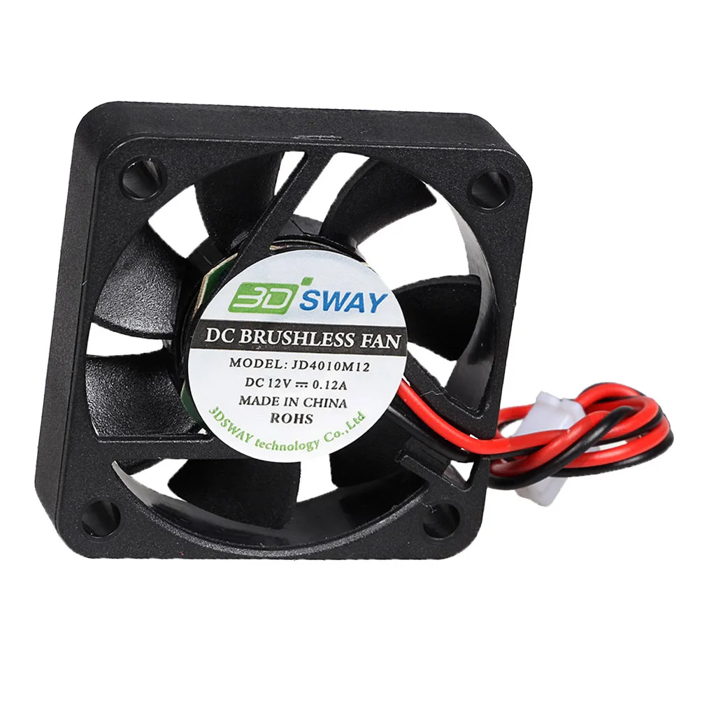 

Turbo Cooling Fan DC Brushless Fan 12V 0.12A 40x40x10mm Fans for 3D Printer