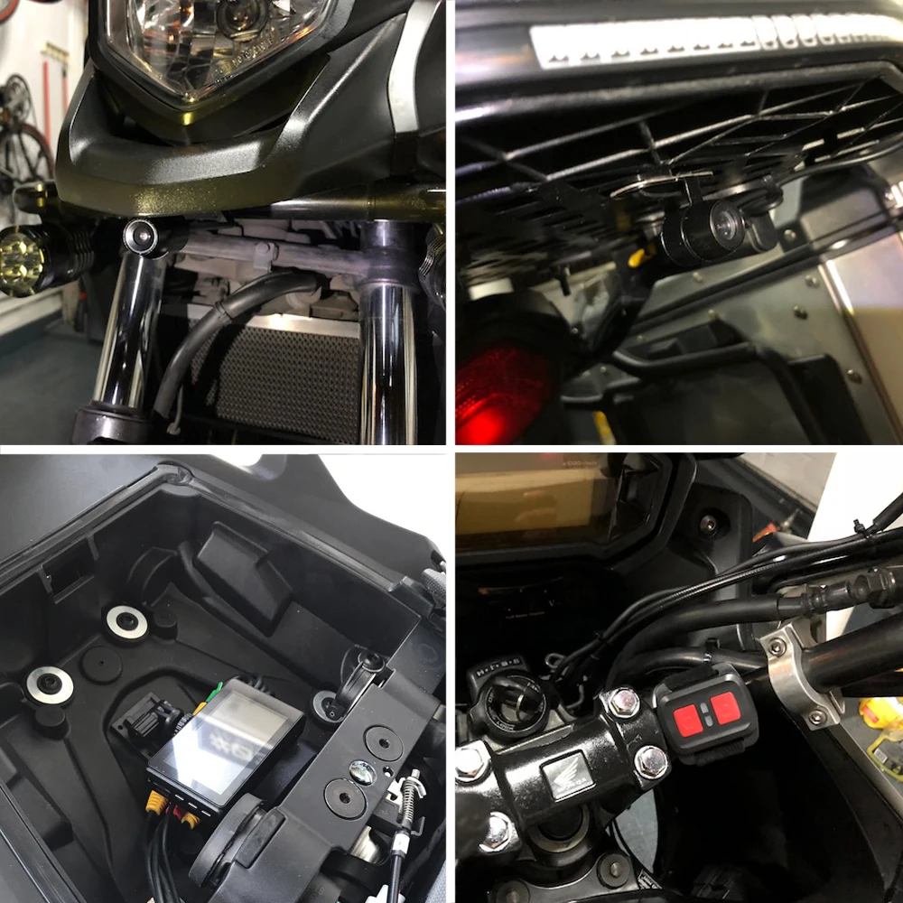 Двойной объектив 1080P вид спереди и сзади Водонепроницаемый Камера s с