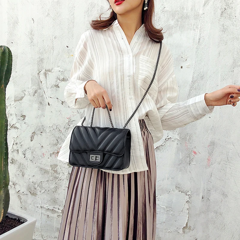 2019 Роскошная модная женская сумка на плечо с замком в виде сердечек мессенджер из