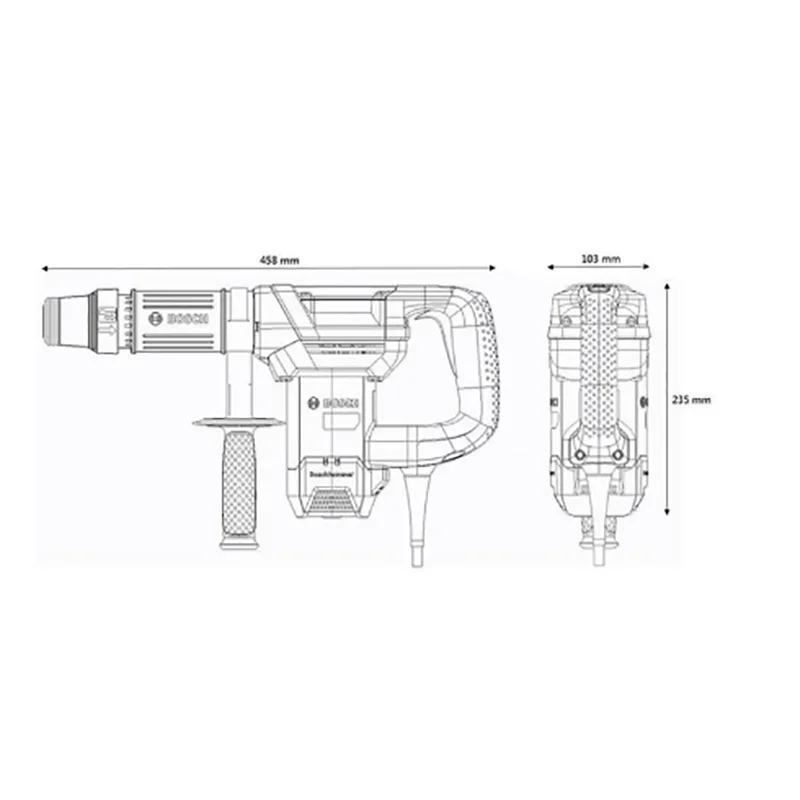 

Bosch GSH500 Industrial Grade Electric Pick Chisel Hydroelectric Slotting High Power Hexagon Pick Electric Shovel Chise GSH500