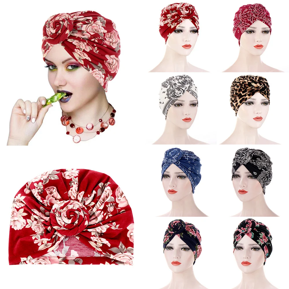 Головной платок женский Helisopus с узором улиток спирального мультиколора, модная мусульманская бонна, готовая к ношению, для дам, которые носят химические шапки.