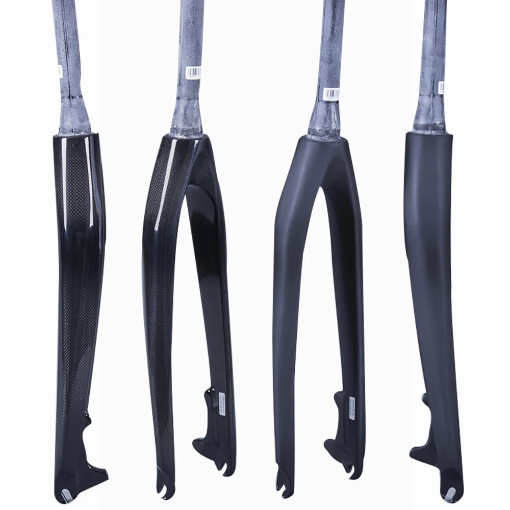 Глянцевая/матовая 3K углеволоконная горная велосипедная передняя вилка