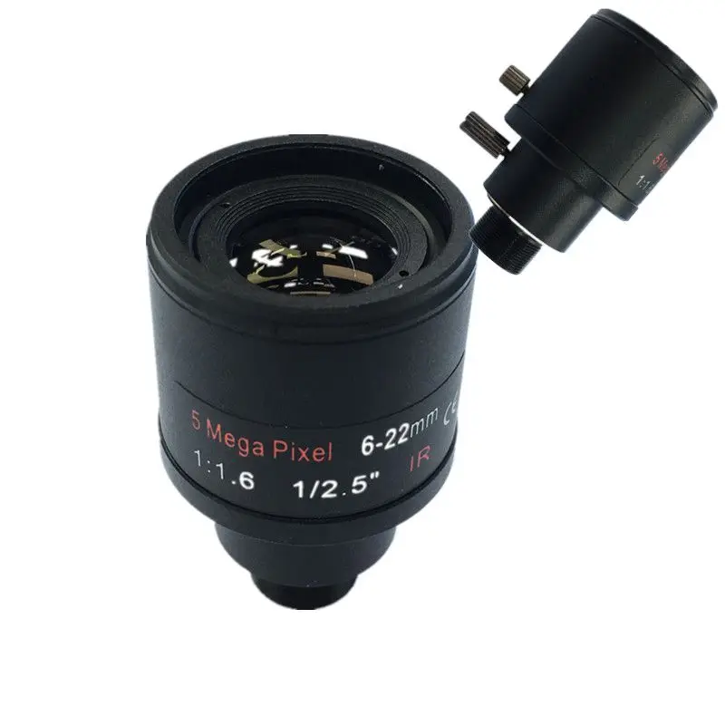 IG-CCTV объектив 1/2. 5 дюймов 6-22 мм 5MP M12 крепление варифокальный F1.6 для 4MP/5MP CMOS/CCD