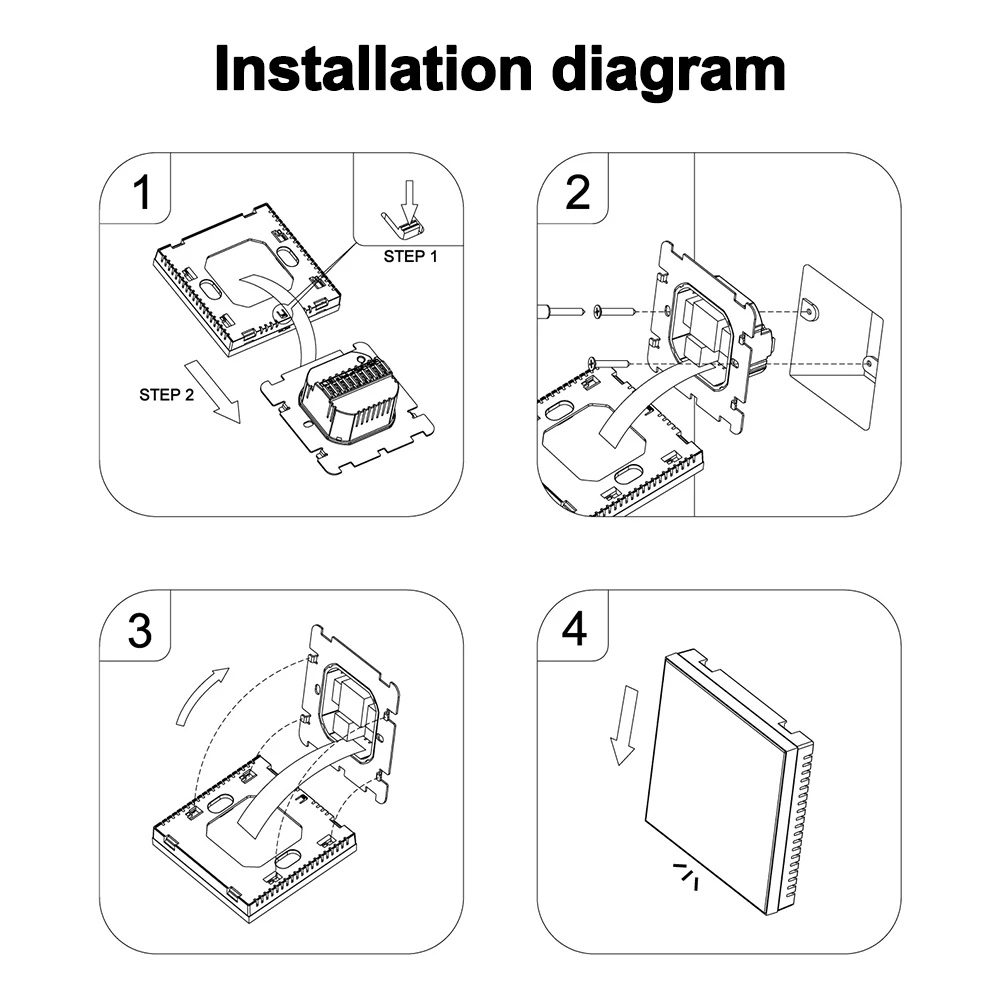 Регулятор температуры Tuya Wi-Fi HY607 электрический нагреватель пола термостат