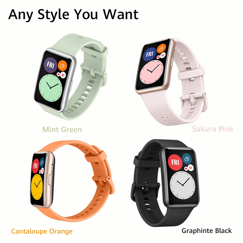 in stock global version huawei watch fit smart watch quick workout animations fit 10 days battery life free global shipping