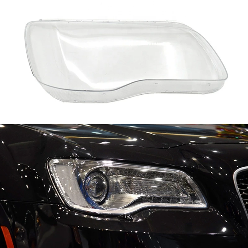 

Накладка на переднюю фару автомобиля, накладка на лампу, прозрачная крышка, стеклянная накладка на фару для Chrysler 300C 2011- 2020