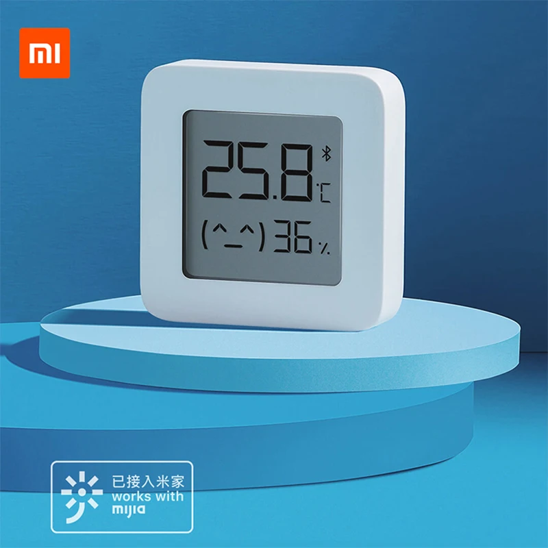 

Оригинальный Bluetooth-термометр Xiaomi mijia 2 Mijia App, электрический цифровой гигрометр с ЖК-экраном, термометр, датчик влажности