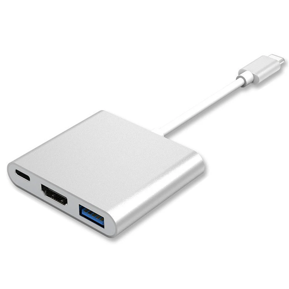 3 в 1 Thunderbolt Тип USB C к HDMI 4K USB3.0 адаптер конвертер кабель для macbook pro 2016 2015|hdmi 4k|to