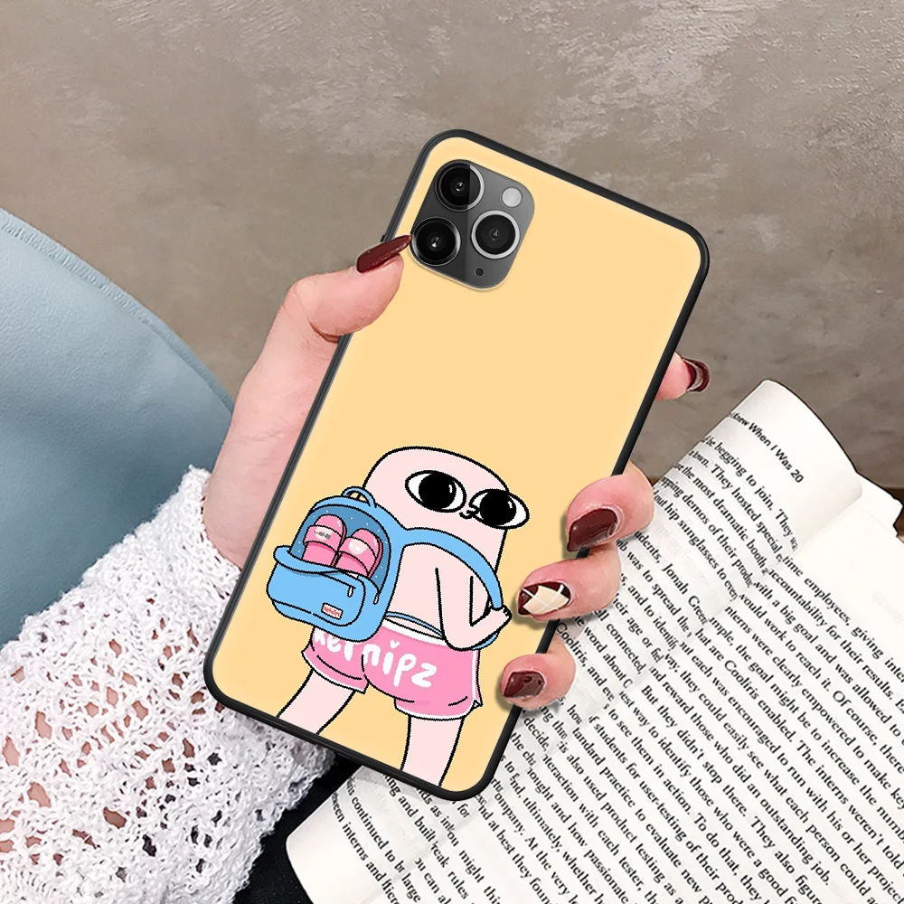 

Cartoon ketnipz Colorful Cute Phone Case For IPhone 5 5S SE 5C 6 6S 7 8 Plus X XS XR 11 12 Mini Pro Max 2020 black Bumper Soft