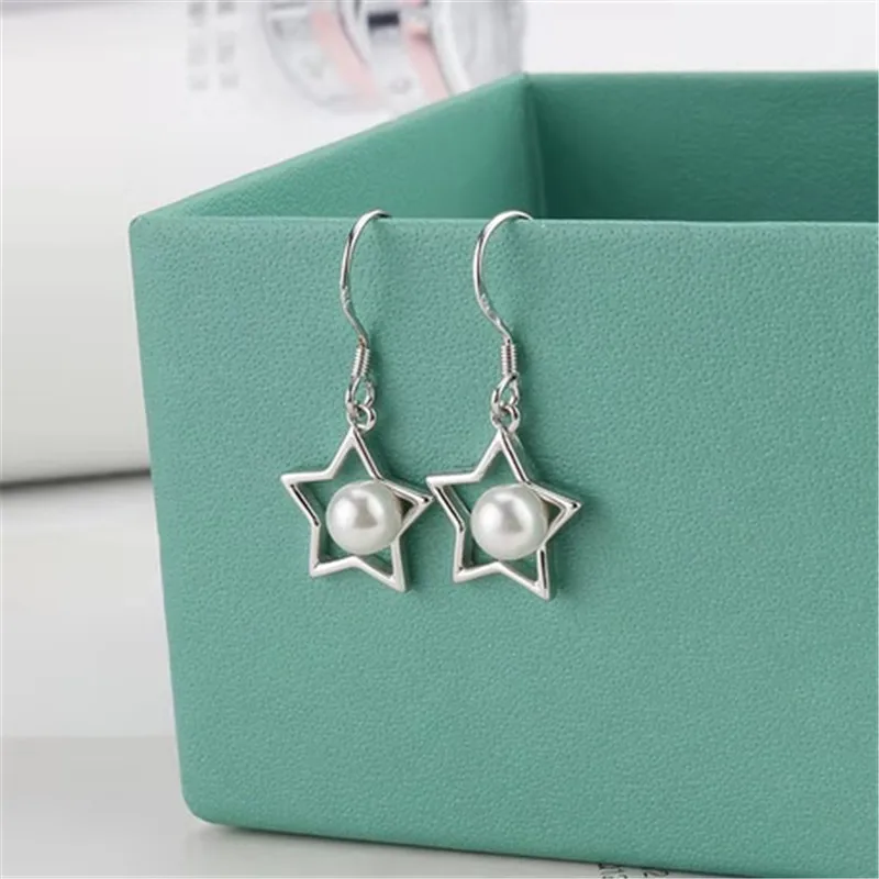 Новая мода пятиконечные звезды серьги для вечерние ювелирные изделия женщин |