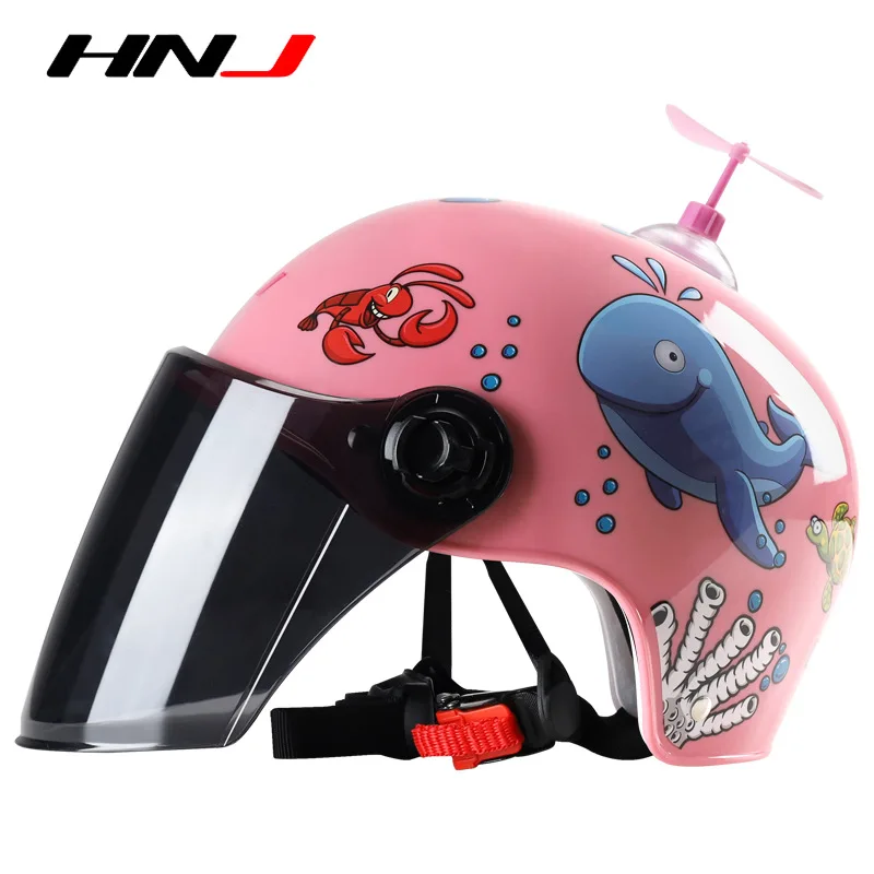 Шлем HNJ детский с защитой от падений дышащий на батарейках для электрического