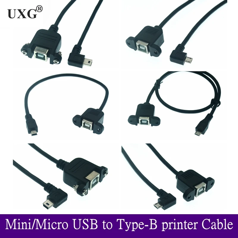 Новый USB 2 0 B муфтовый стыковочный переводник Сканер Принтер Панель крепится к Mini