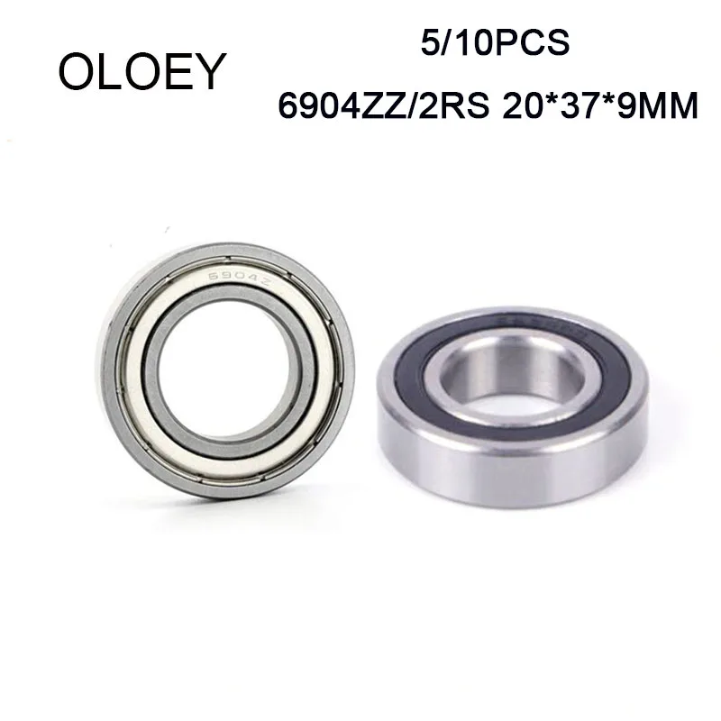 Подшипник 6904 ZZ 2RS 20x37x9 мм 5/10 шт. зеркальные метрические шарикоподшипники с