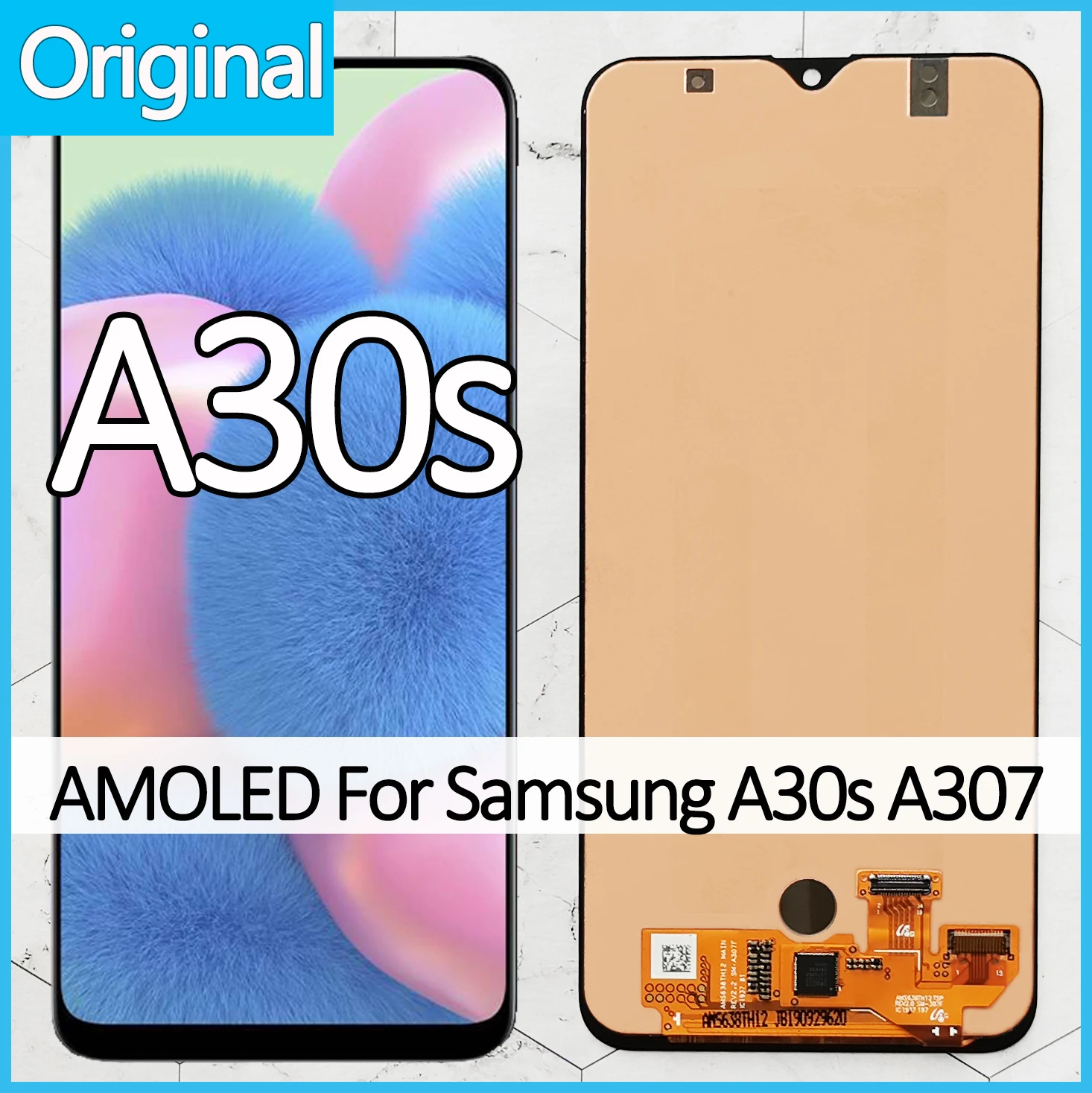 Дисплейный модуль AMOLED для Samsung Galaxy A30s/A307/A307F/A307G/A307YN с сенсорным экраном оригинал |