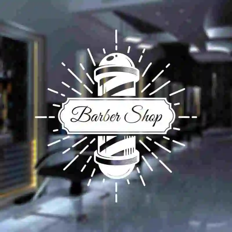 

Barbershop Sticker Bread Decal Customized Vinyl Wall Art Decor Windows Decoration Haircut Shavers Glass Barbershop Decals
