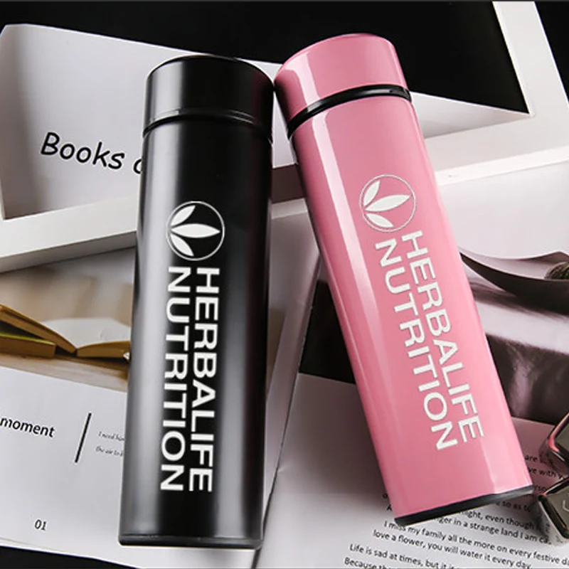 6 цветов Herbalife питание 500 мл интеллектуальный термос кофейная чашка температурный