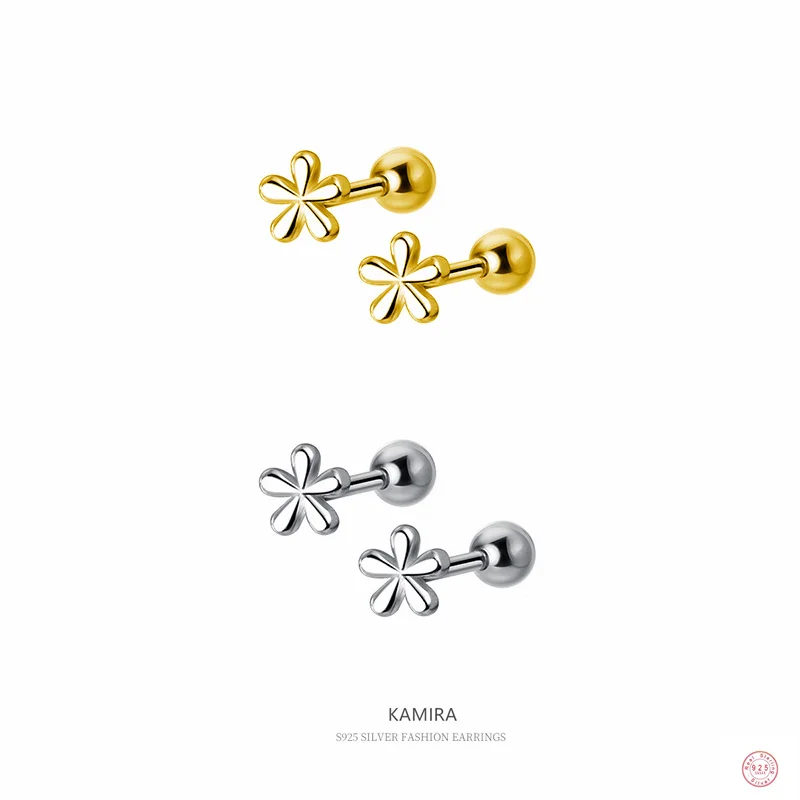 

Женские серьги-гвоздики из серебра 100% пробы, с бусинами