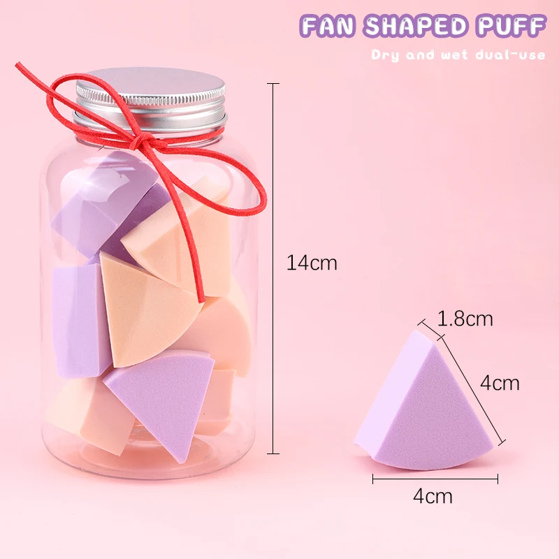 

12Pcs Canned Triangle Makeup Puff Sponge Smooth Soft Liquid Foundation Beauty Makeup Tools Gifts
