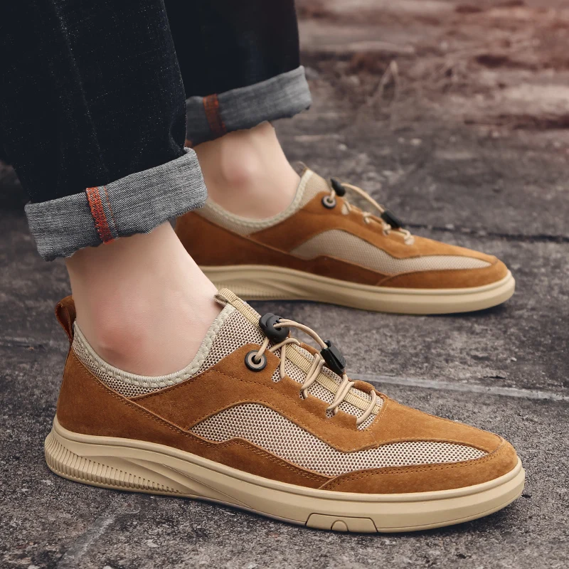 Кроссовки мужские сетчатые легкие дышащие Повседневная прогулочная обувь