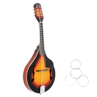 a style 8 string mandolin flatback acoustic mandolin guitar rosewood fingerboard adjustable string instrument with pick guard