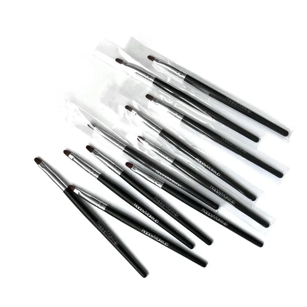 

2Pcs Portable Lip Brush Professional Eyeshadow Concealer Lip Gloss Lipstick Pen Brush Wooden Handle Beauty Makeup Brush Tools