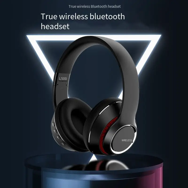 

Foldable Bluetooth Headphones Headsets Wireless Earbuds Game HiFi Stereo Support TF Card 3.5MM Wired Earphone with Microphone