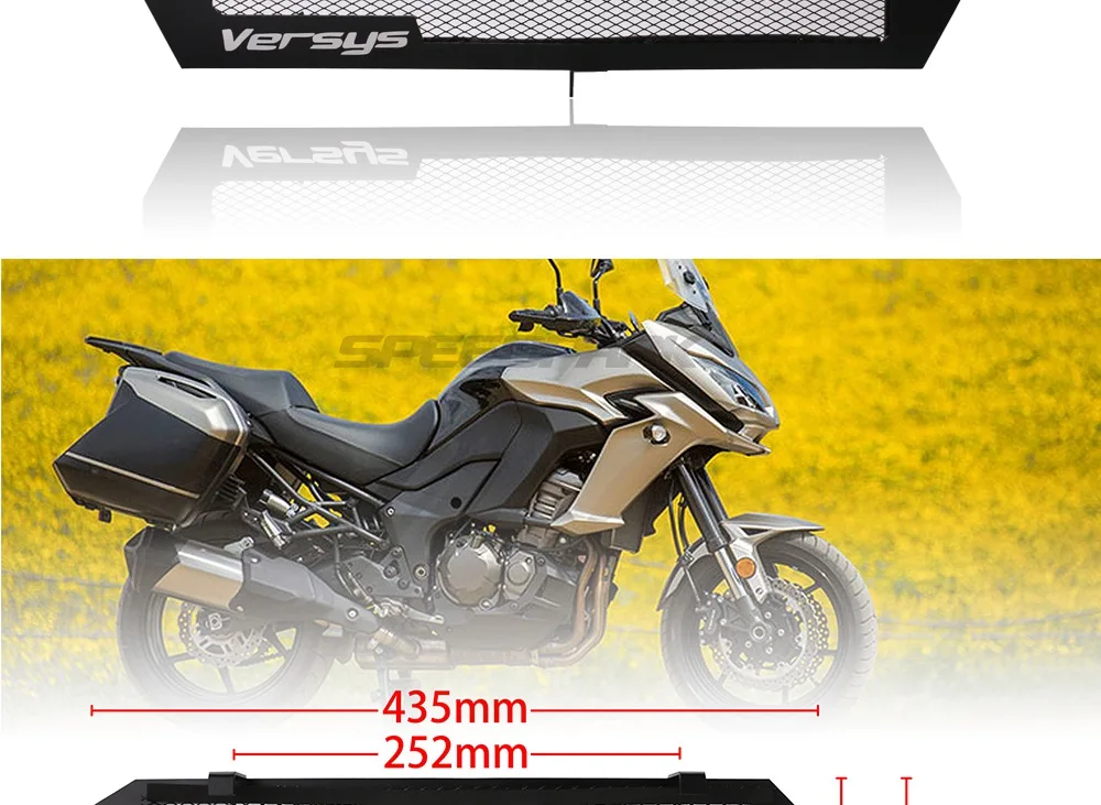 Мотоциклетный радиатор Защитная крышка решетка протектор для KAWASAKI Versys 1000 2012