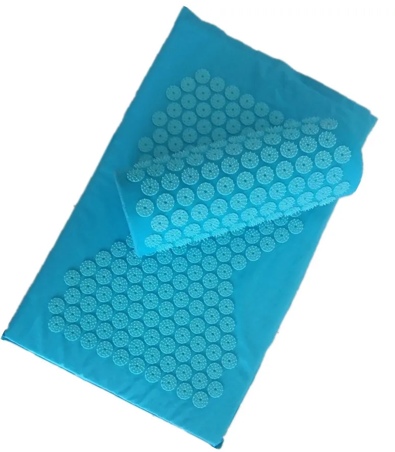 Акупунктурный Массажный коврик для йоги массажный с иглой шеи на голове черный