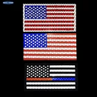 Инфракрасные Светоотражающие нашивки с американским флагом США и флагом США, ИК-нашивки, военные тактические нашивки с синей линией, байкерские крепежные значки
