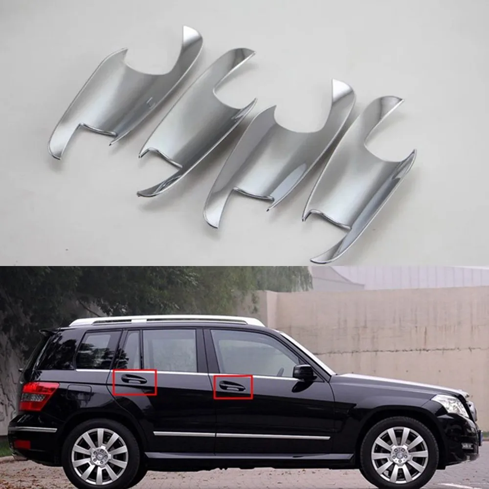 

Хромированная дверная ручка и крышка чаши, отделка для Mercedes-Benz ML/GLE C-Class, автомобильная дверная ручка, крышка чаши, отделка