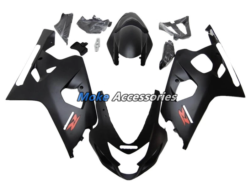 

Motorcycle Fairings Kit Fit For gsxr600/750 2004 - 2005 Bodywork Set High Quality ABS Injection Black
