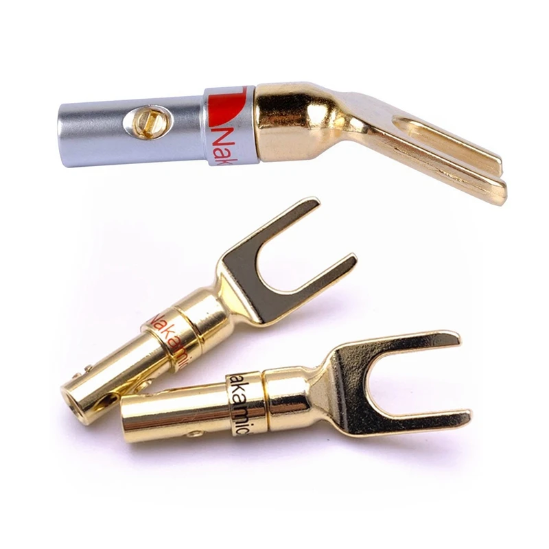 16 шт. Y-образная вилка 45 градусов винт-Лопатка коннектор с 12 Hi-Fi магнитный штекер |