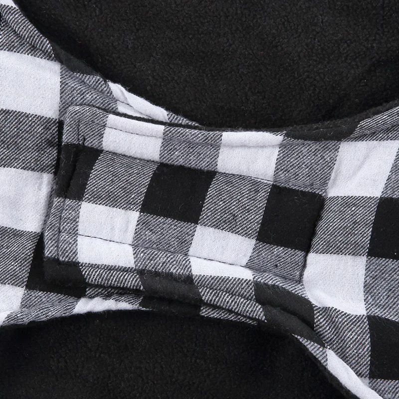 Зимнее теплое пальто в клетку для домашних животных куртка большая женская