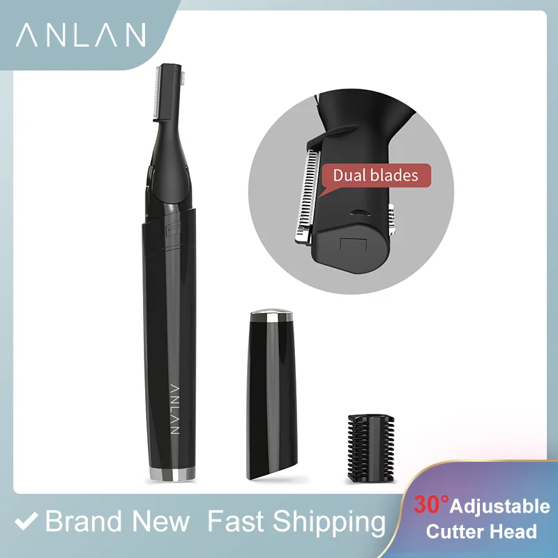 Многофункциональный Электрический триммер ANLAN для бровей Гибкая мини бритва
