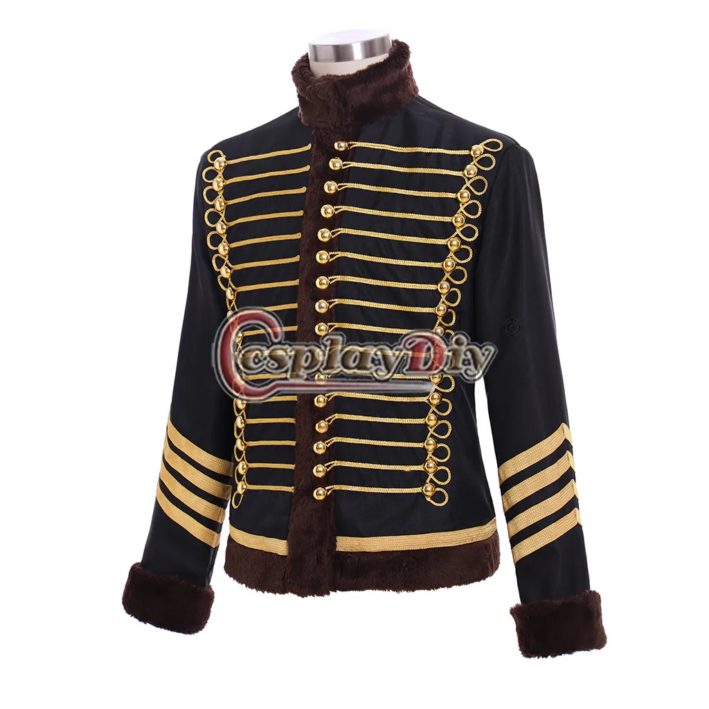 Женская куртка из искусственного меха Cosplaydiy зимняя с коричневой отделкой в стиле