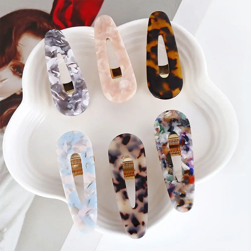 1 шт. Женские Винтажные заколки для волос леопардовые геометрические