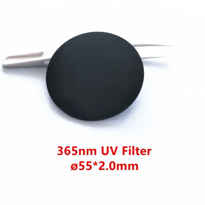 55*2 0 мм 365nm UV фильтр ZWB2 черный Стекло используется для флэш-светильник устранения