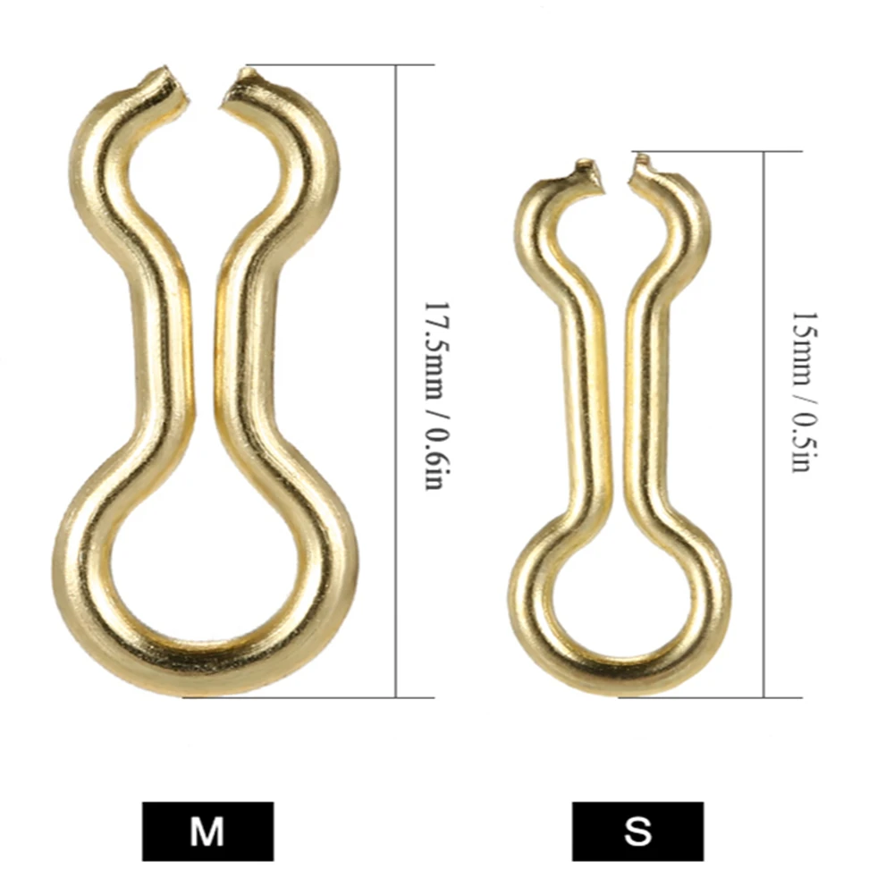 200 шт латунный грузила проволока для глаз формы рукоделия безопасность SnapsFast