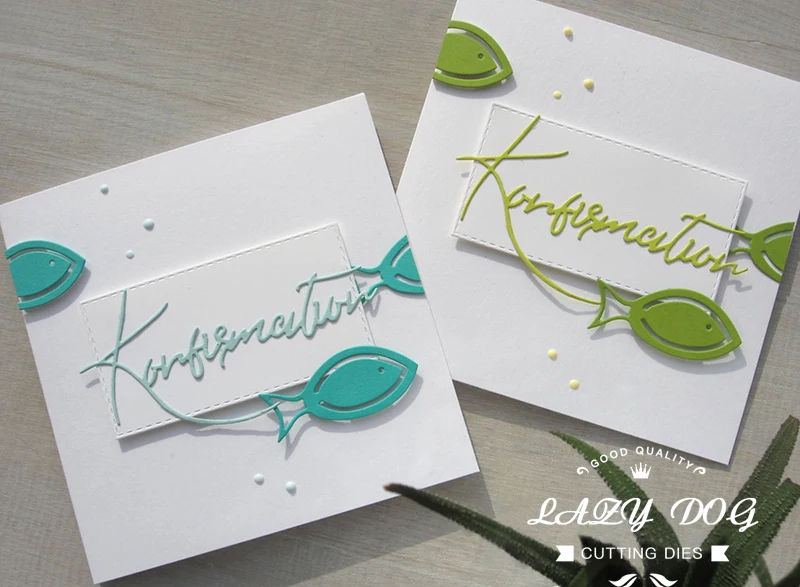 Металлические Вырубные штампы в виде рыбок и животных 2 шт. искусственные