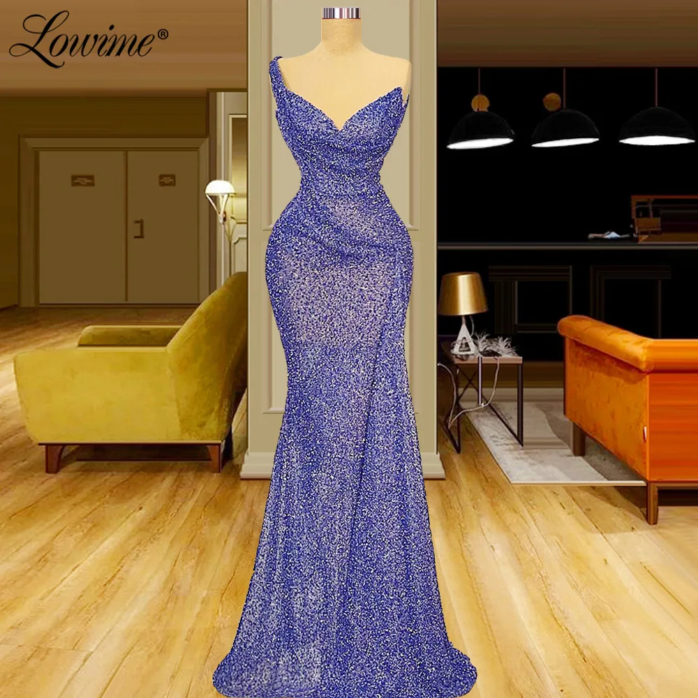 

Женское вечернее платье-Русалка Lowime, синее официальное платье с бусинами в марокканском стиле, длинное платье для вечеринки, модель 2022