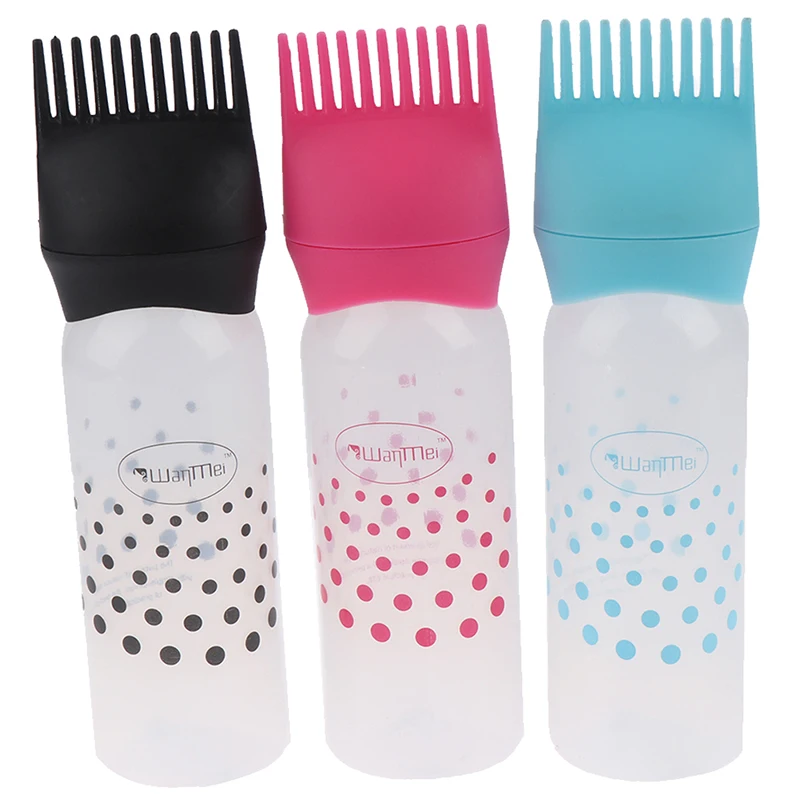 Пластиковая бутылка для окрашивания шампуня 170 мл расческа масла инструменты