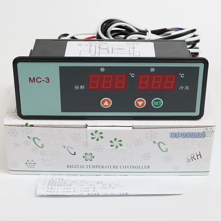 Термостат с двойным дисплеем кухонный холодильник регулятор температуры