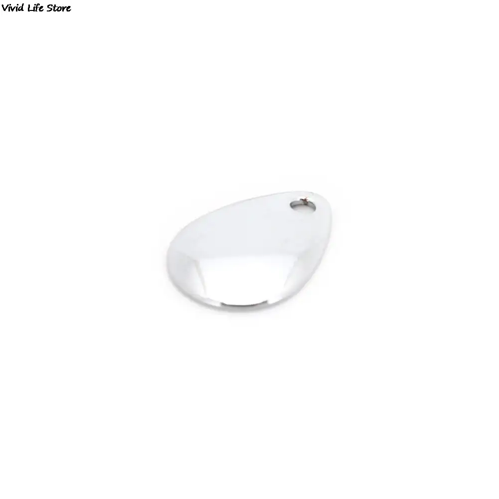 10 шт./лот рыболовные Спиннеры кольца лезвия гладкие никелевые ложки плетение