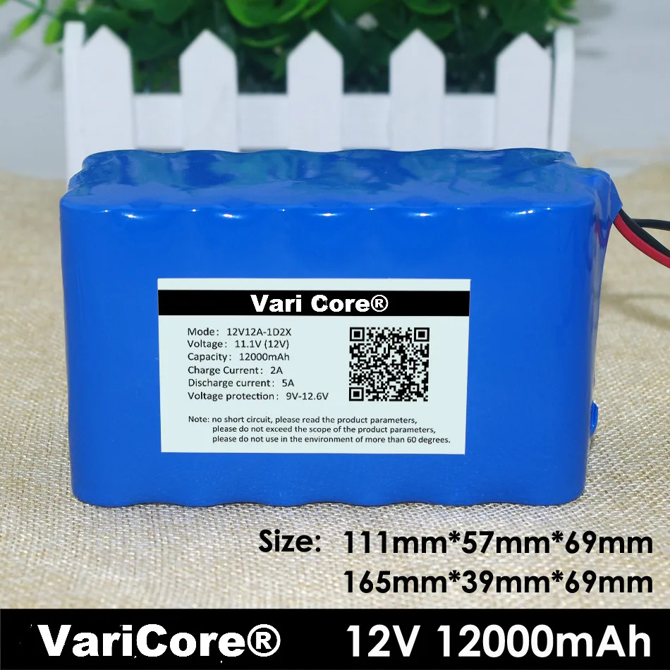 12V 18650 Lithium-ion Battery Pack 12A Protection plate 12000mAh Hunting lamp xenon Fishing Lamp USE | Электроника