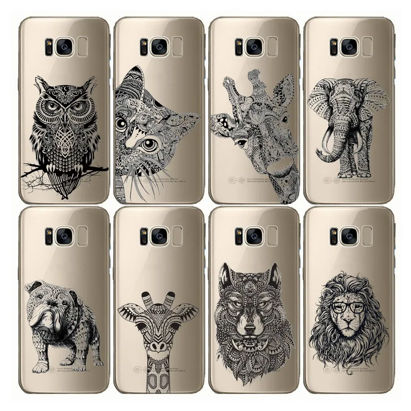 

Totem Animal Elephant Owl Pattern Soft Silicone Phone Case Cover For Samsung Galaxy Note 10 A71 A51 S21 20 S10 S20 FE Ultra Plus