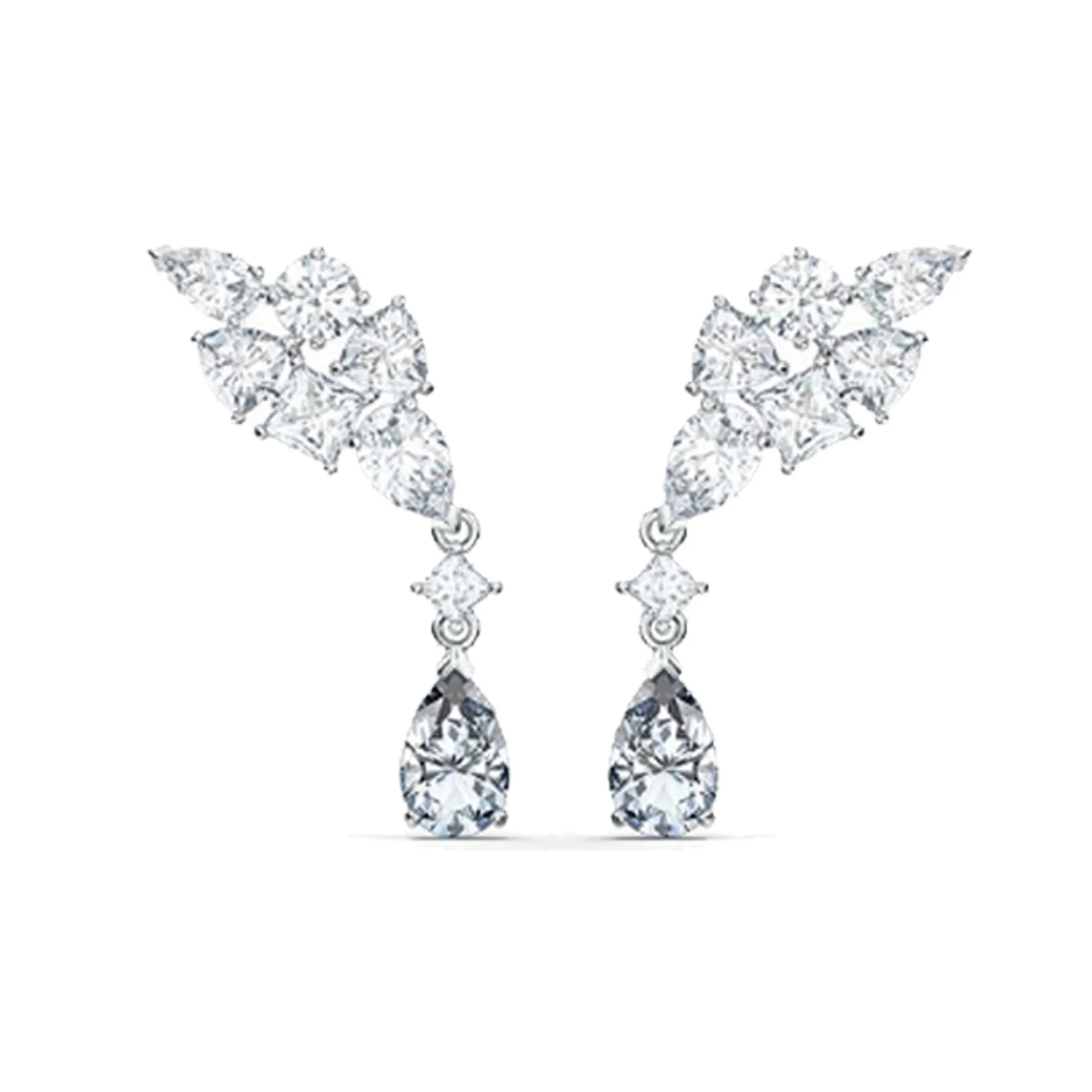 

SWA Fashion Jewelry New Earrings Flower Leaf Butterfly Shape Charm Earrings Romantic Gift