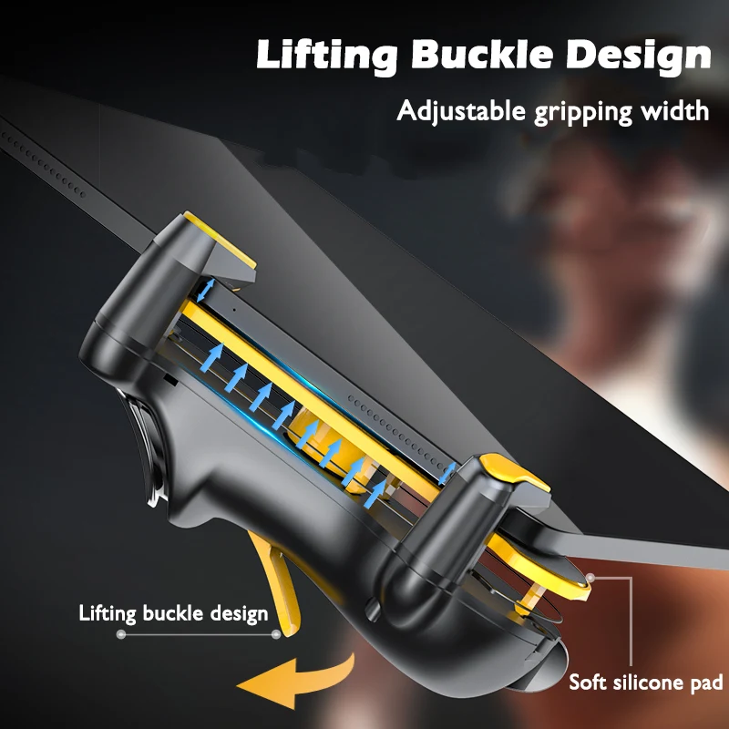 Мобильный игровой контроллер для Ipad PUBG с шестью пальцами регулируемый емкостный