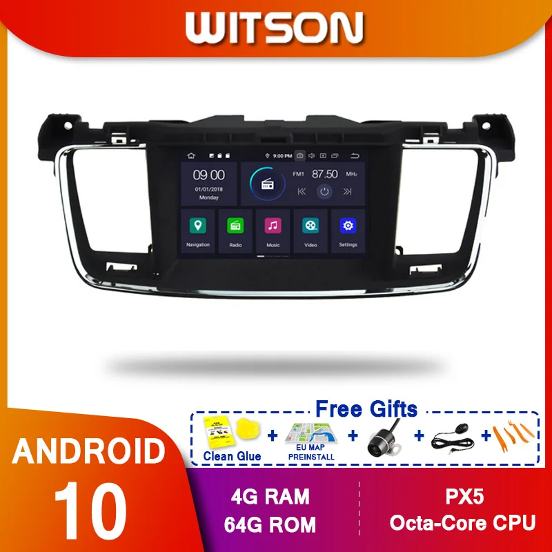 WITSON! Автомобильный DVD плеер Android 10 Octa core PX5 для PEUGEOT 508 ips экран 4 ГБ ОЗУ 64 Гб ПЗУ GPS